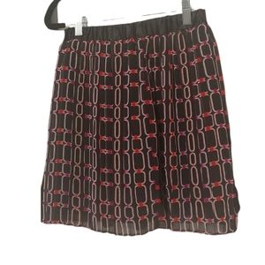 Black Flowy Skirt w/ Sheer Top Layer sz Small